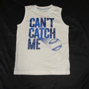 Carter Boys Tank Top- Can’t Catch Me Baseball size 5T